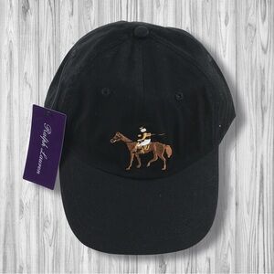 Ralph Lauren Black Polo Cap